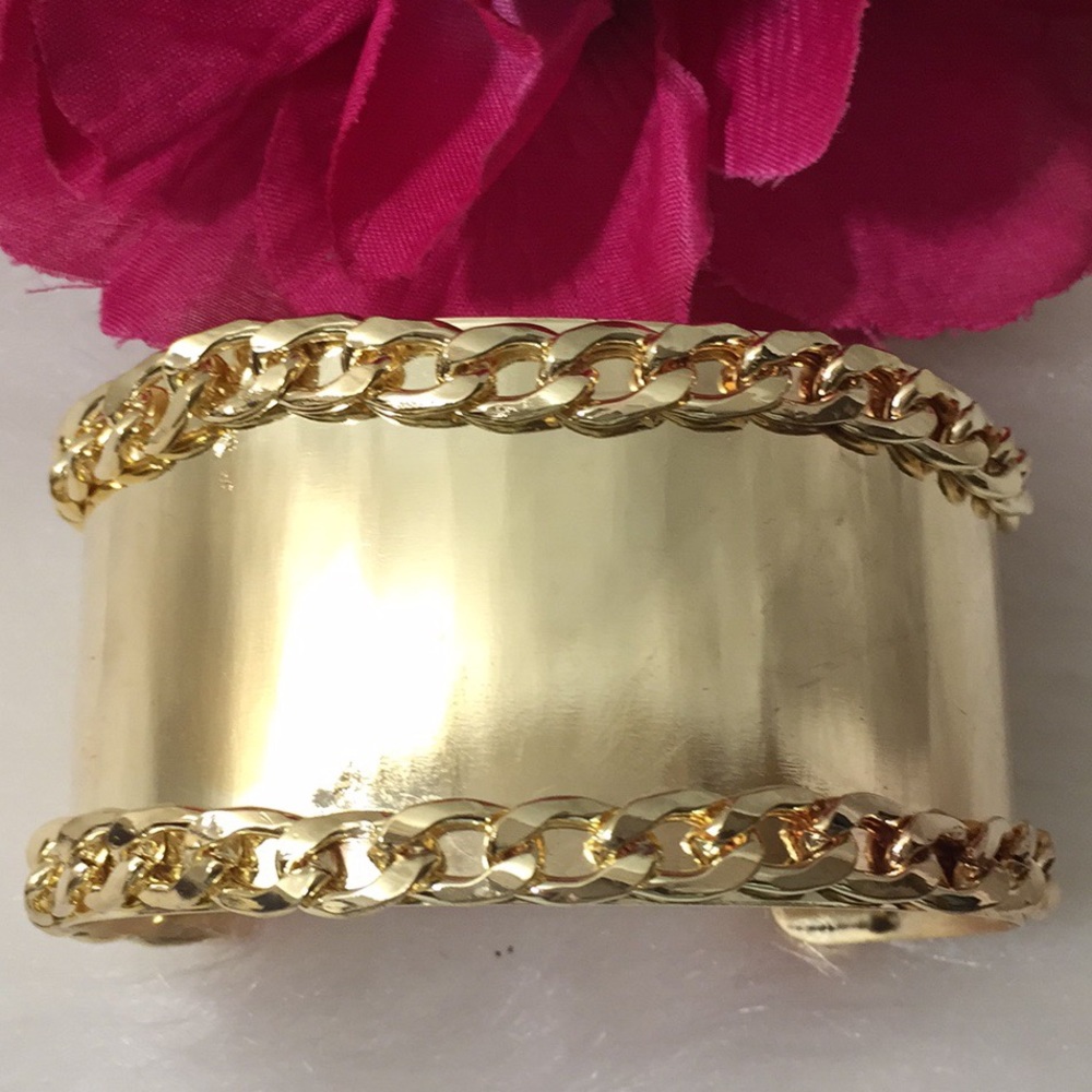 🌹Palm Beach Chain Link Accent Cuff Bracelet